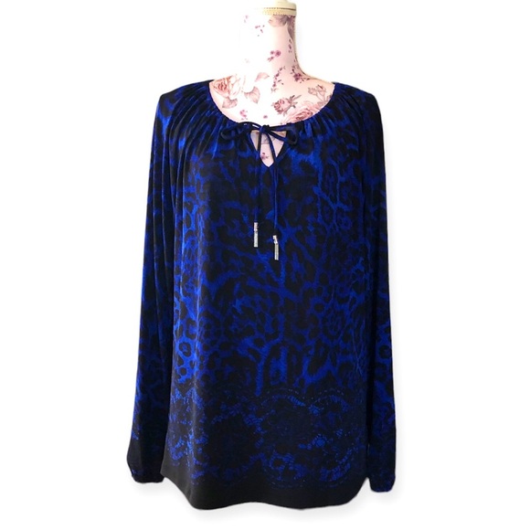 Michael Kors Leopard Printed Blouse - Picture 1 of 3